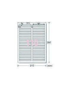 สติ๊กเกอร์ฉลากสินค้า เอวัน(TM) (รวมเครื่องพิมพ์) ชนิดแก้ไข สีขาว 110 แผ่น (รวม 12 แผ่น)