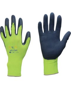ถุงมือยางธรรมชาติ Unlined WithGarden Flora Lemon Yellow S