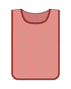 เสื้อเซฟตี้ตาข่าย (เบอร์) สีแดงล้วน MZ-100R 600 x 440mm