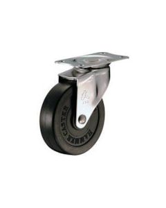 Plate Type Caster 320E Series  (rubber wheel/stainless steel metal fittings)
