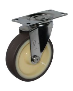 E series วงล้อยูรีเทนสแตนเลสล้วน (ลูกปืน) 85 mm