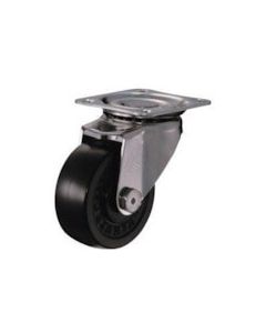 Plate Type Caster 320S Series  (rubber wheel/stainless steel metal fittings)