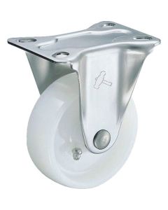 Plate Type Caster 320S Series  (nylon wheel/stainless steel metal fittings)