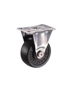 Plate Type Caster 320S Series  (rubber wheel/stainless steel metal fittings)