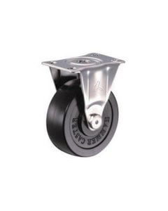Plate Type Caster 320S Series  (rubber wheel/stainless steel metal fittings)