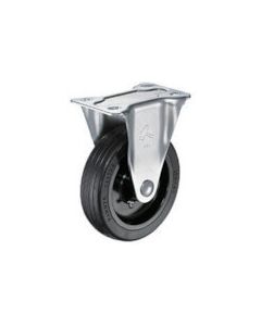 Plate Type Caster 320S Series  (rubber wheel/stainless steel metal fittings)