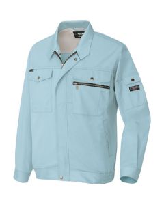 เสื้อเบลาส์ฤดูร้อนแขนยาว (unisex) สีน้ำเงินแซฟไฟร์ LL