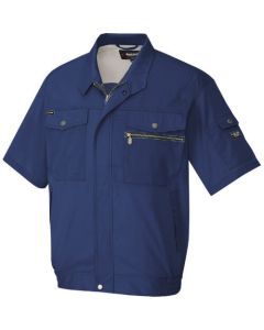 เสื้อเบลาส์แขนสั้น (unisex) สีกรมท่า 4L