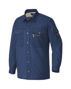 เสื้อเชิ้ตแขนยาว (unisex) สีกรมท่า LL