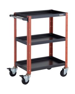 รถเข็นเครื่องมือ Birdie Wagon ขนาด 600 x 400 x สูง 880 มม. 3 ชั้น สีดำ/ส้ม