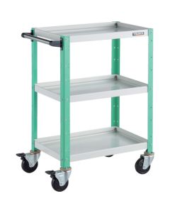 รถเข็นเครื่องมือ Birdie Wagon ขนาด 600 x 400 x สูง 880 มม. 3 ชั้น สีขาว/เขียวอ่อน