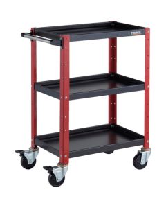 รถเข็นเครื่องมือ Birdie Wagon ขนาด 600 x 400 x สูง 880 มม. 3 ชั้น สีดำ/แดง