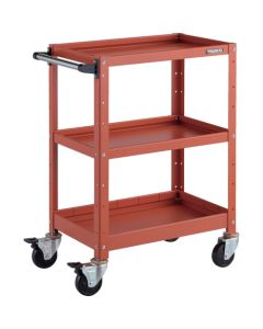 รถเข็นเครื่องมือ Birdie Wagon ขนาด 600 x 400 x สูง 880 มม. มีลิ้นชักตื้น 2 อัน และลิ้นชักลึก 1 อัน สีส้ม