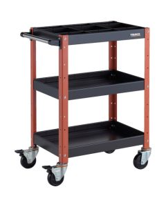 รถเข็นเครื่องมือ Birdie Wagon ขนาด 600 x 400 x สูง 880 มม. มีลิ้นชักลึก 3 ช่อง และที่กั้น 1 ชิ้น สีดำ/ส้ม