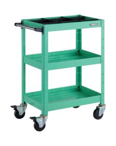 รถเข็นเครื่องมือ Birdie Wagon ขนาด 600 x 400 x สูง 880 มม. มีลิ้นชักลึก 3 ช่อง และที่กั้น 1 ชิ้น สีเขียว Young Green