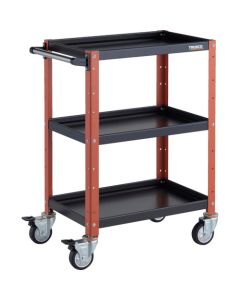 รถเข็นเครื่องมือ Birdie Wagon ขนาด 600 x 400 x สูง 880 มม. ล้อยูรีเทน สีดำ/ส้ม