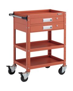 รถเข็นเครื่องมือ Birdie Wagon ขนาด 600 x 400 มม. มีลิ้นชัก 2 อัน สีส้ม