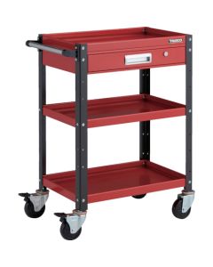 รถเข็นเครื่องมือ Birdie Wagon ขนาด 600 x 400 มม. พร้อมลิ้นชัก สีแดง/ดำ