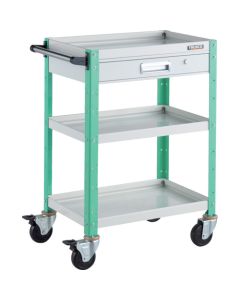รถเข็นเครื่องมือ Birdie Wagon ขนาด 600 x 400 มม. พร้อมลิ้นชัก สีขาว/เขียวอ่อน