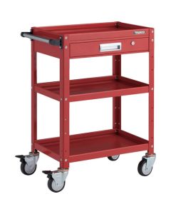 รถเข็นเครื่องมือ Birdie Wagon ขนาด 600 x 400 มม. พร้อมลิ้นชัก ล้อยูรีเทน สีแดง