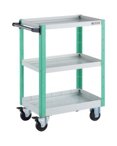 รถเข็นเครื่องมือ Eagle Wagon ขนาด 600 x 400 x สูง 880 มม. มีลิ้นชักตื้น 2 อัน และลิ้นชักลึก 1 อัน สีขาว/เขียวอ่อน