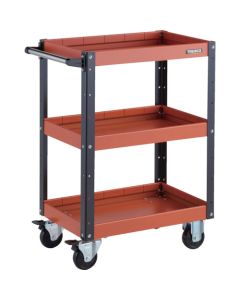 รถเข็นเครื่องมือ Eagle Wagon ขนาด 600 x 400 x สูง 880 มม. แบบ 3 ชั้น สีส้ม/ดำ
