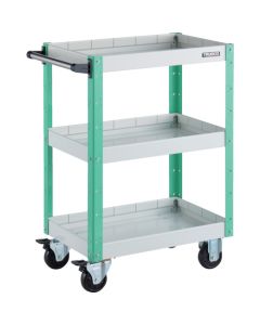 รถเข็นเครื่องมือ Eagle Wagon ขนาด 600 x 400 x สูง 880 มม. แบบ 3 ชั้น สีขาว/เขียวอ่อน