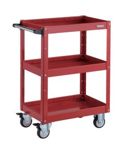รถเข็นเครื่องมือ Eagle Wagon ขนาด 600 x 400 x สูง 880 มม. ล้อยูรีเทน 3 ชั้น สีแดง