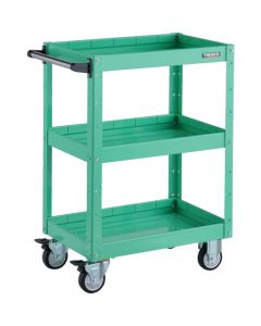 รถเข็นเครื่องมือ Eagle Wagon ขนาด 600 x 400 x สูง 880 มม. ล้อยูรีเทน 3 ชั้น สีเขียวอ่อน