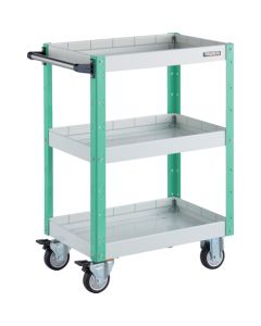 รถเข็นเครื่องมือ Eagle Wagon ขนาด 600 x 400 x สูง 880 มม. ล้อโพลียูรีเทน 3 ชั้น สีขาว/เขียวอ่อน