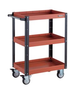 รถเข็นเครื่องมือ Eagle Wagon ขนาด 600 x 400 x สูง 880 มม. ล้อยูรีเทน 3 ชั้น สีดำ/ส้ม