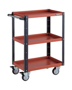 รถเข็นเครื่องมือ Eagle Wagon ขนาด 600 x 400 x สูง 880 มม. ล้อหมุนได้ 4 ล้อ ล้อยูรีเทน สีส้ม/ดำ
