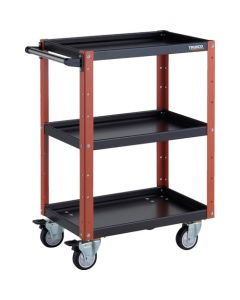 รถเข็นเครื่องมือ Eagle Wagon ขนาด 600 x 400 x สูง 880 มม. ล้อหมุนได้ 4 ล้อ ล้อยูรีเทน สีดำ/ส้ม