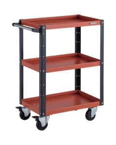 รถเข็นเครื่องมือ Eagle Wagon ขนาด 600 x 400 x สูง 880 มม. ล้อหมุนได้ 4 ล้อ สีส้ม/ดำ