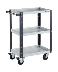 รถเข็นเครื่องมือ Eagle Wagon ขนาด 600 x 400 x สูง 880 มม. ล้อหมุนได้ 4 ล้อ สีขาว/ดำ