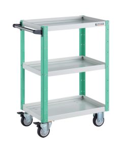 รถเข็นเครื่องมือ Eagle Wagon ขนาด 600 x 400 x สูง 880 มม. ล้อยูรีเทน สีขาว/เขียวอ่อน