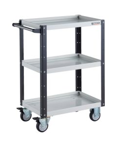 รถเข็นเครื่องมือ Eagle Wagon ขนาด 600 x 400 x สูง 880 มม. ล้อยูรีเทน สีขาว/ดำ