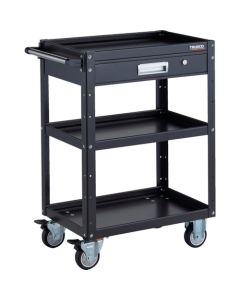 รถเข็นเครื่องมือ Eagle Wagon ขนาด 600 x 400 x สูง 880 มม. พร้อมลิ้นชัก ล้อยูรีเทน สีดำ
