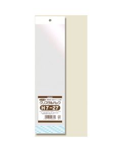 ถุง OPP แบบใส มีหัวกระดาษ ขนาด H 7-27 จำนวน 100 ชิ้น
