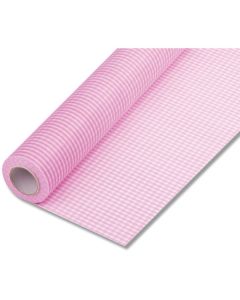 ม้วนกระดาษห่อดอกไม้ ลาย F-wrap ลาย R-check สีเชอร์รี่
