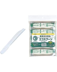 ช้อนรักษ์โลก Eco Spoon S10P ขนาด 10 ซม. บรรจุ 100 ชิ้นต่อถุง