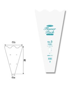 N Flower Pack No.3 Wave type  ถุงละ 100 แผ่น
