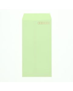 ซองจดหมายสี ขนาด DL มีขอบ สีเขียวอุจิสุ (uguisu green) แพ็คละ 100 ซอง