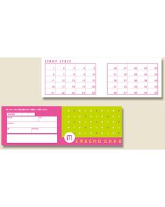 บัตรสมาชิกแบบพับสองทบ เปิดแนวนอน รุ่น H393-02 บรรจุ 50 ใบต่อแพ็ค