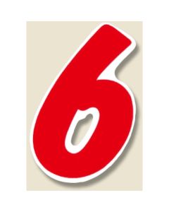 หมายเลข N S 6.9 สีแดง 64 แผ่น