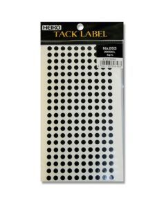สติกเกอร์ติดป้าย (Tack Labels), ขนาดเส้นผ่านศูนย์กลาง 5 มม., เบอร์ 263, สีดำ, จำนวน 2000 ชิ้น