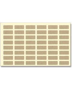สติกเกอร์ติดกระดาษ (Tack Labels) ชนิดไม่ฟอกขาว เบอร์ 659 ขนาด 8 x 20 มม. จำนวน 480 แผ่น
