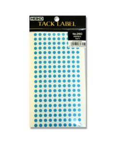สติกเกอร์ติดป้าย (Tack Labels), ขนาดเส้นผ่านศูนย์กลาง 5 มม., เบอร์ 260, สีฟ้าอ่อน, จำนวน 2000 ชิ้น