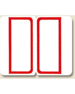 ฉลาก Tack Labels หมายเลข 052 ฉลากดัชนี สีแดง จำนวน 180 ชิ้น