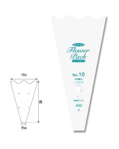 N Flower Pack No.10 Wave type  ถุงละ 100 แผ่น